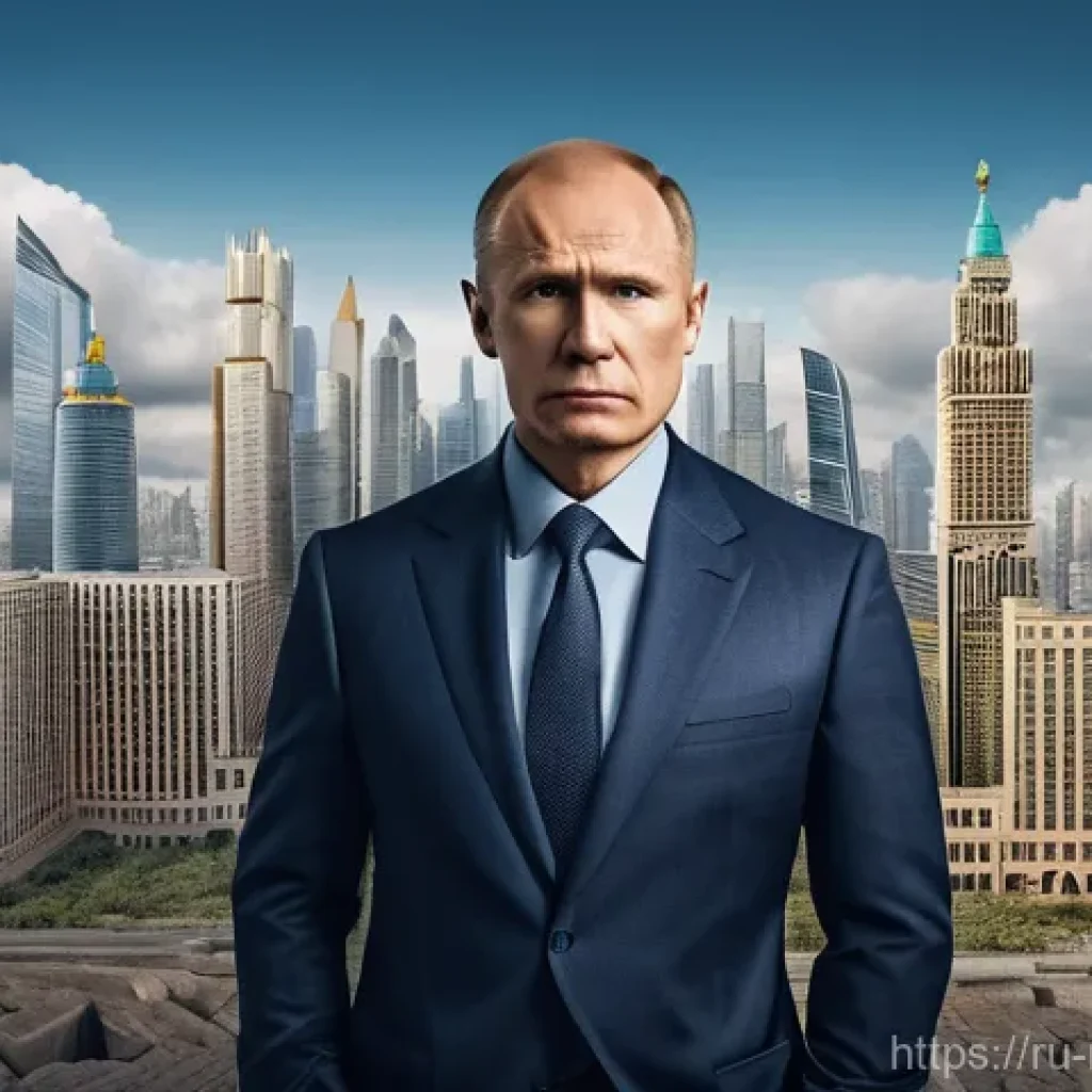 지역개발 프로젝트의 법적 고려사항 - **A developer navigating a bureaucratic labyrinth.**
    A middle-aged Russian male developer, dress...