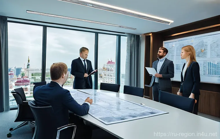 지역개발 프로젝트의 법적 고려사항 - **The hidden complication beneath an ideal construction site.**
    A bright, sunny aerial view of a...