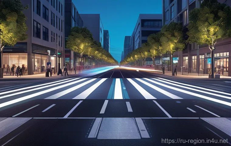 지역개발 분야의 최신 AI 활용 사례 - Intelligent Traffic & Urban Mobility**
A hyperrealistic, cinematic depiction of a bustling, yet smoo...
